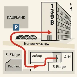 Skizze - Eingang