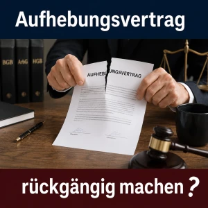 Aufhebungsvertrag prüfen und anfechten