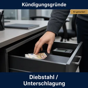Kündigung wegen Diebstahl oder Unterschlagung