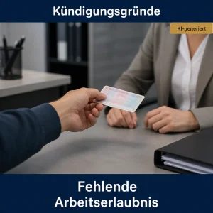 Kündigung wegen fehlender Arbeitserlaubnis