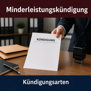 Minderleistungskündigung im Arbeitsrecht Minderleistung und Kündigung